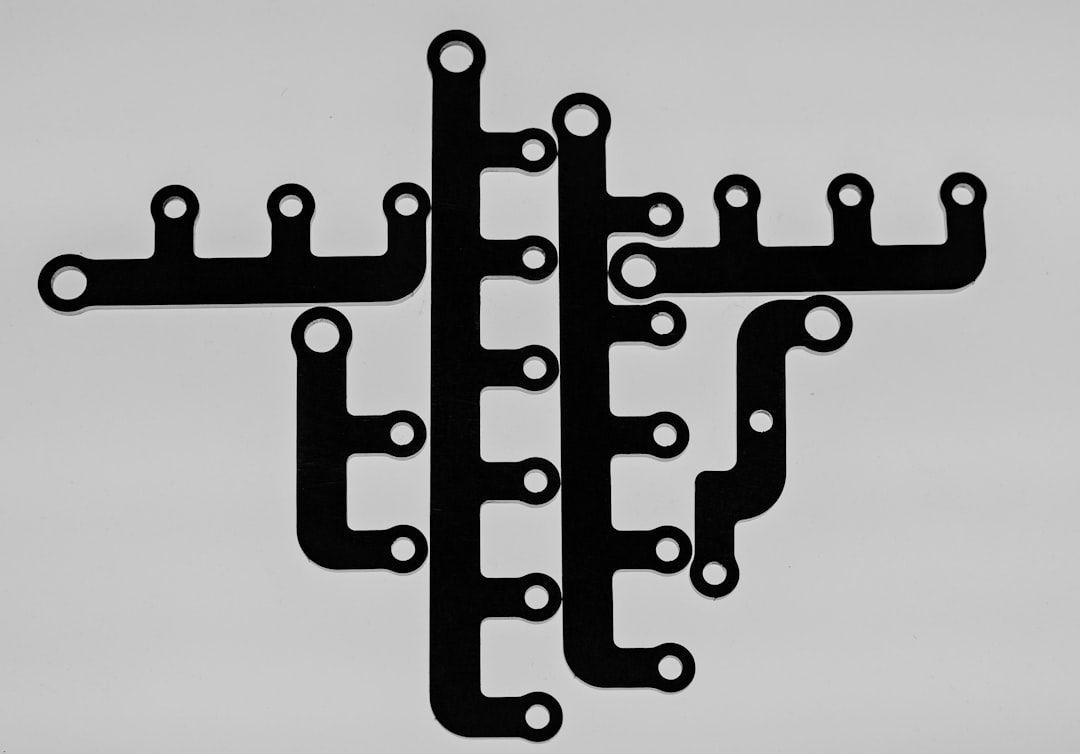 Three interconnected gears working in unison